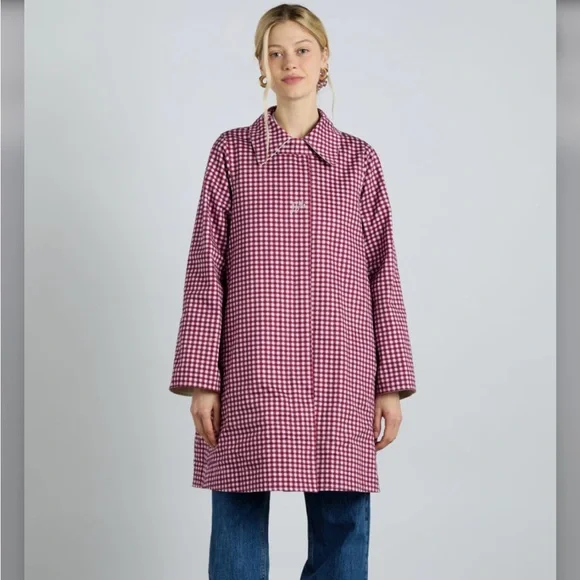 Damson Madder Mercedes Trench Coat - Picture 1 of 6